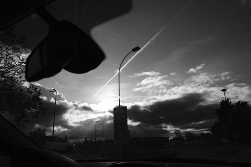 sunset through the windscreen&hellip;.