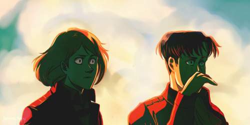 theicarustheory:  This week on Sorry Your Best Friend Doesn’t Think You’re Cool.  Quadruple panel redraw since I decided to merge a couple of requests together! Sorry for the long post! For everyone who requested that scene were the Colossal Titan