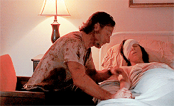 the-walking-dead-art:  “Is he alive?”/ “Please save him.” 
