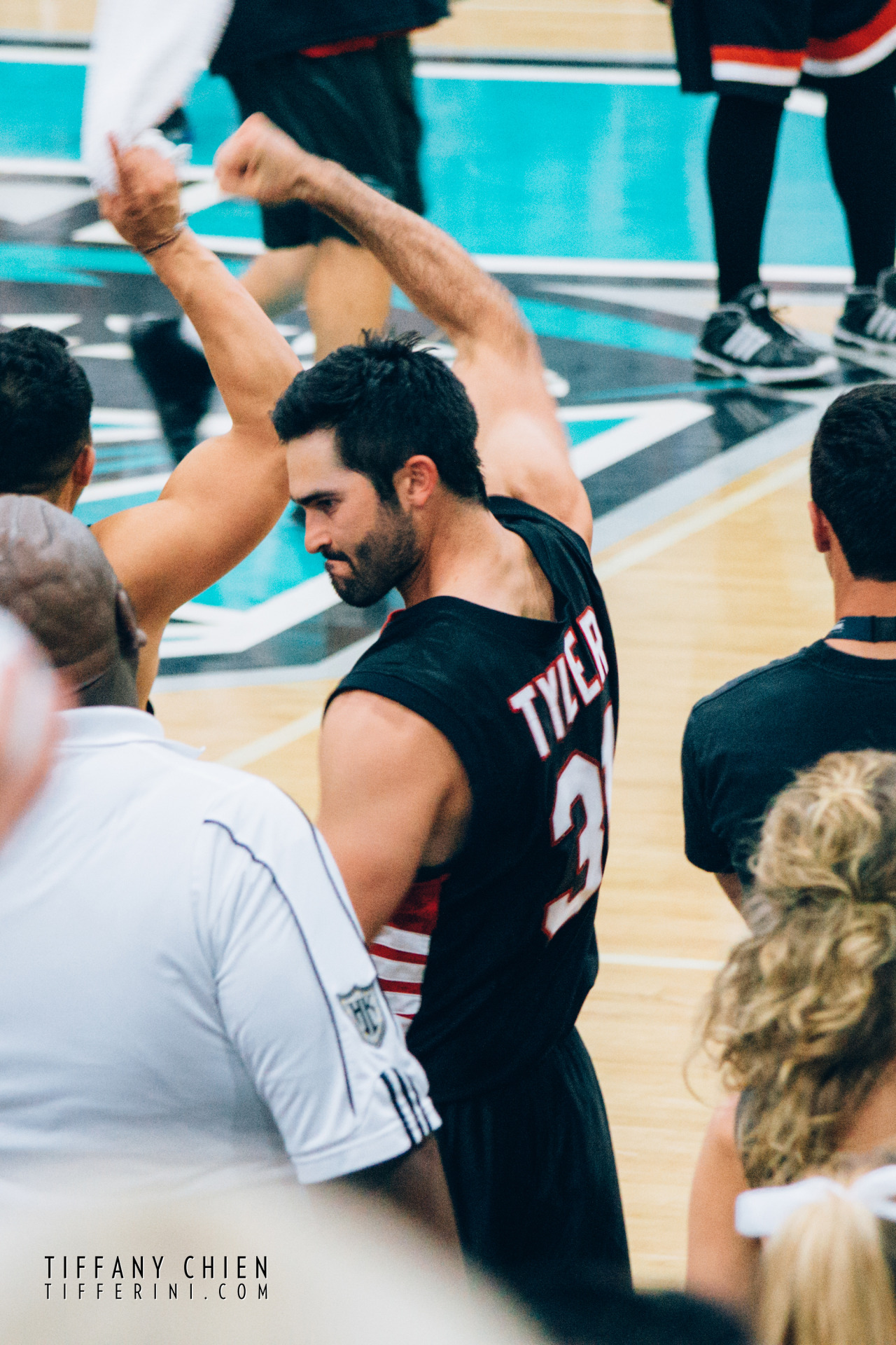 tifferini:  Tyler Hoechlin cheering after his team scoredHollywood Knights [3.15.14]Do