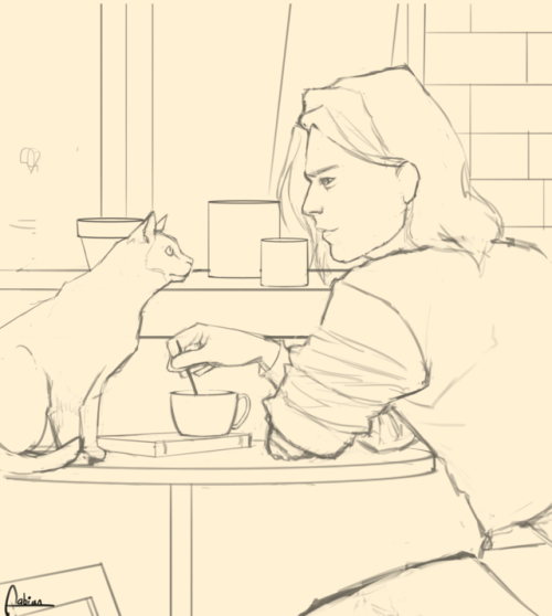Tfw You Just Want Coffee But A Cat Adopts You