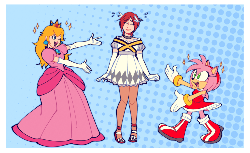 My Last Elise And Peach Fanwork Gained A Lot Of Positive Feedback! So I Wanted To Add Amy Into The Picture!