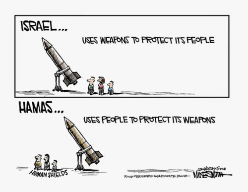israel-truth:  Israel uses weapons to protect its people Hamas uses people to protect its weapons