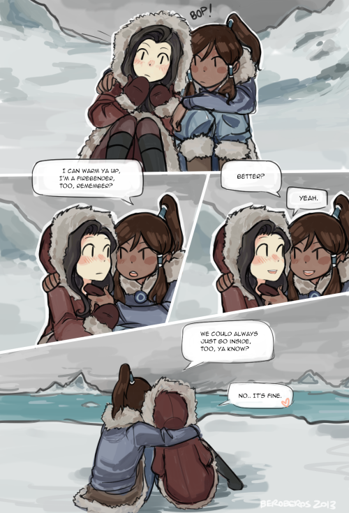 beroberos:  AU where Korra and Asami knew eachother while Korra was still training at the compoud (they’re maybe like 13-14 here??) Anyways yeah I wasn’t really sure this qualified as suave!korra cuz korra didn’t epically fail in any way so here’s