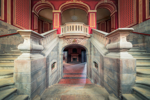 12 / 2019 by the-black-swan -Witches castle- This staircase is in an abandoned Chateau. Originally t