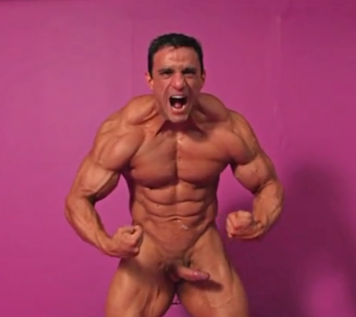 XXX justmuscle77:Some hot aggressive flexing photo