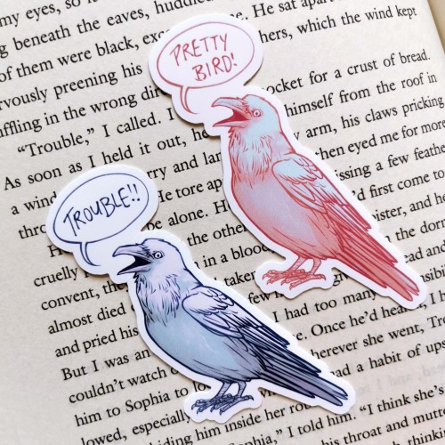 I have some new vespertine stickers!As you can see there’s a little bit of white ink bleed on 