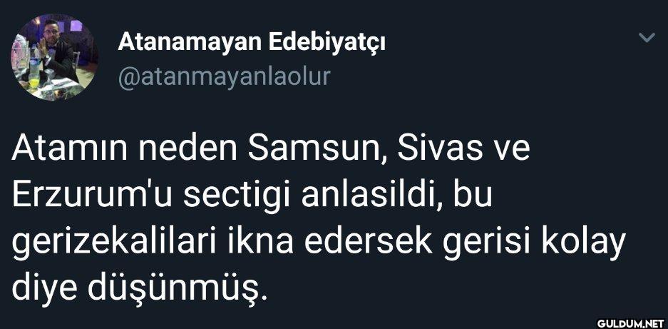 Atanamayan Edebiyatçı...