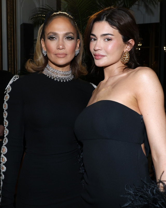 Jennifer Lopez and Kylie Jenner At the “Valentino” Haute Couture Show, at Paris Fashion Week 2024