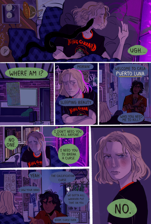 littlestpersimmon:Uri and Sethhere is a short excerpt from our comic, URI & THE WOLF, a story ab