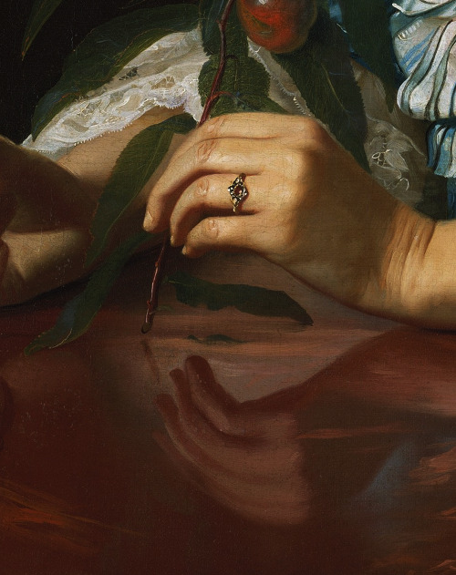 John Singleton Copley, Mrs. John Winthrop (Detail), 1773