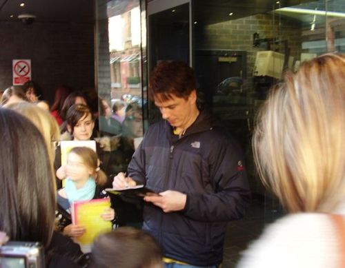 Post 39 of 51…38) I love the fact he comes to the stage door to after most stage performances