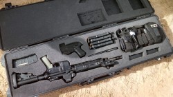 Thunderswarehouse:  We Pelican Cased Now Boys.  Bcm/Cmmg Frankin-Ar  Glock 19  Spyderco