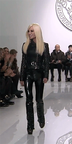 versaceslut:  Donatella at Versace Spring 2012 - Spring 2014 