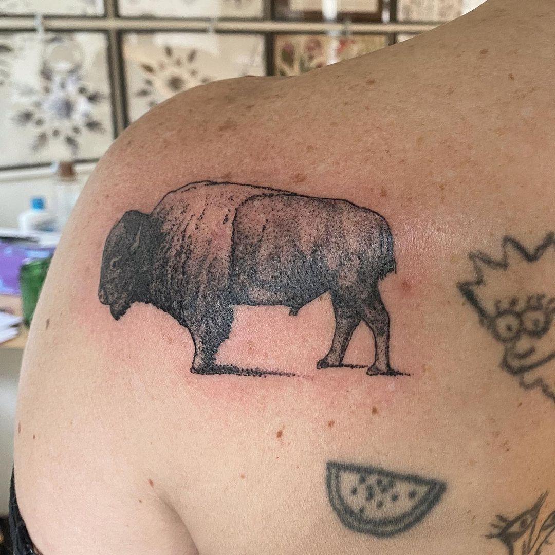 Buy SIMPLY INKED Minimal Buffalo Temporary Tattoo, Designer Tattoo for all  (Minimal Buffalo tattoo) Pack of 2 Online at Best Prices in India - JioMart.