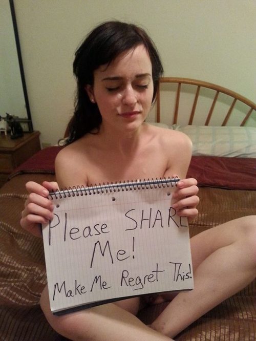 webslutmaker:   This is Eva.I just stumbled across her pics and thought she is a perfect example of a slut who loves to show and humiliate herself on the net. So I’ve decided to share her pics to make her just a little bit more famous than before,
