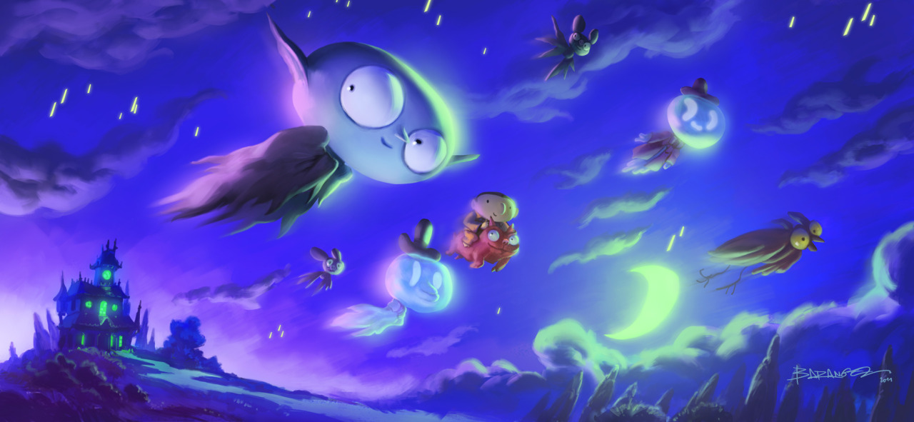 ca-tsuka:  Artworks by François Baranger for Petit Vampire animated feature film
