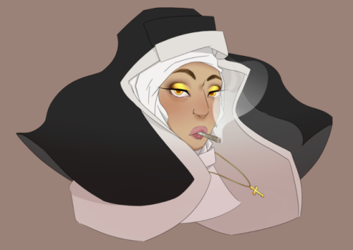 Weed Nun : Inspired by THIS Available on my Redbubble