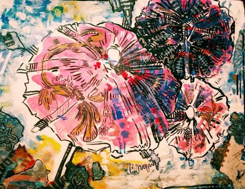 Old umbrella doodles. I wish I took higher quality pictures before I sold this a few years ago hahah