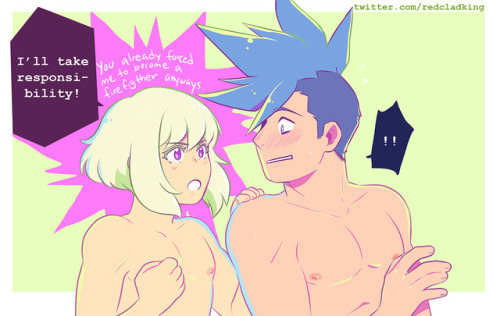 frantabulosa: PROMARE Spoilers!! Galo is the biggest virgin but Lio is here to fix that~  o(｀&o