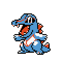 Totodile's Pokemon Gold Sprite