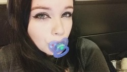 princessspike:  I dyed my hair black and now I can use my blue paci again :3