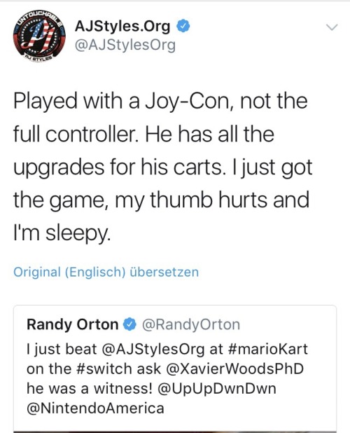 ortons-hooligans:  🤣🤣🤣 twitter feud between randy orton and aj styles 