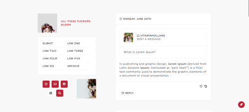 vitaminholland:[Premium] Theme — All These Flowers Bloom by vitaminhollandPreview/Payhip (5$)Feature