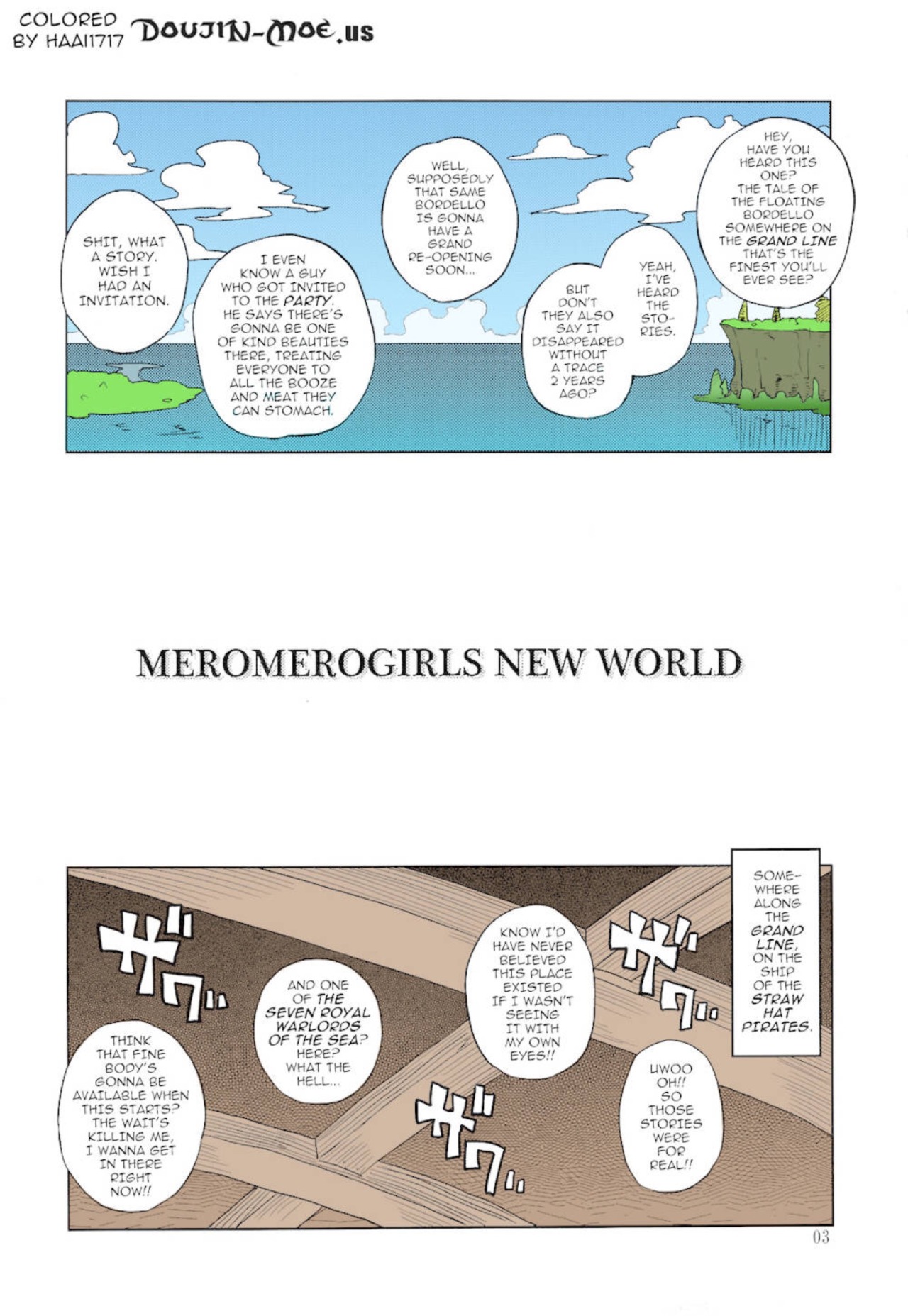 Meromero Girls: New World â€” Part 1      (For all the Nami, Hancock, Robin