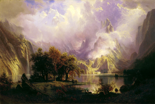 Rocky Mountain Landscape by Albert Bierstadt