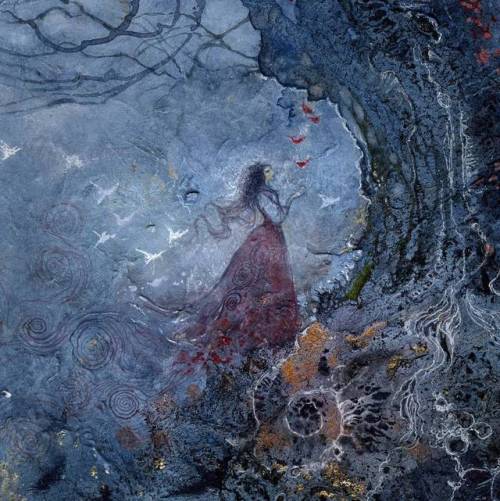 shadowscapes-stephlaw:A detail from my piece “Cycles”