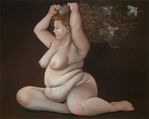 thefatgrackle:  fatart:  unknown artist (credit?)   Art of Lilli Hill at http://www.lillihill.de/12_02.html 