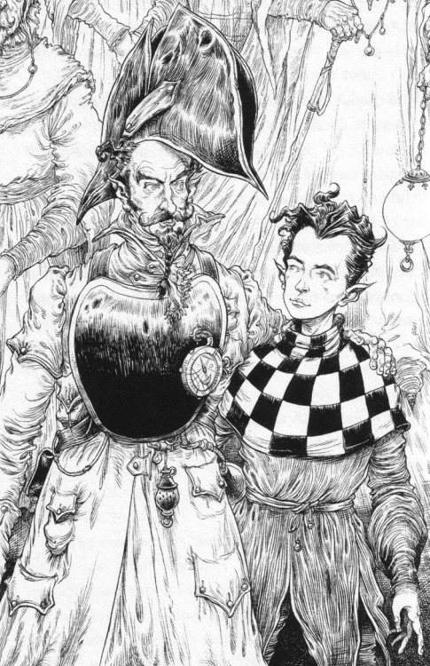 illustration-alcove:Chris Riddell’s art for Edge Chronicles, which he co-wrote with Paul Stewa