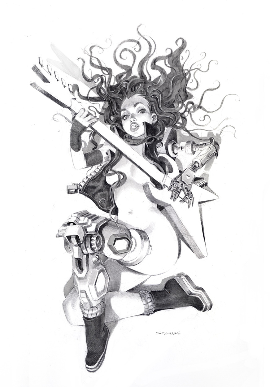 chaseconley:  Some pencils I did over the holiday week for a commission. I’m finally
