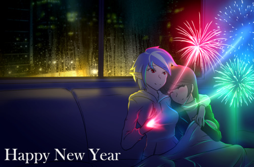 ask-human-octavia:  When it’s rainy outside, but you still want to enjoy some new years fireworks. Apparently she learned it from a traveling showpony while in Ponyville.  Happy New Year everyone. I hope the coming year will be better in every way.