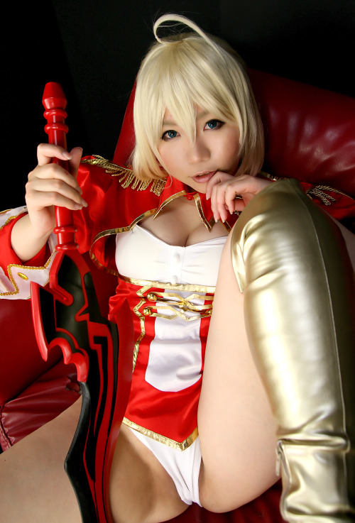 Porn photo Fate/EXTRA - Red Saber (Higurashi Rin) 1-11