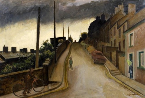 George Chapman (1908-1993) - Rhondda Valley. Oil on canvas.