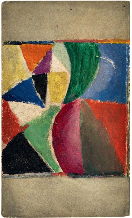 nobrashfestivity:Sonia Delaunay, Covers for the first proof of Alcools. Poemes, 1898-1913  by Guilla