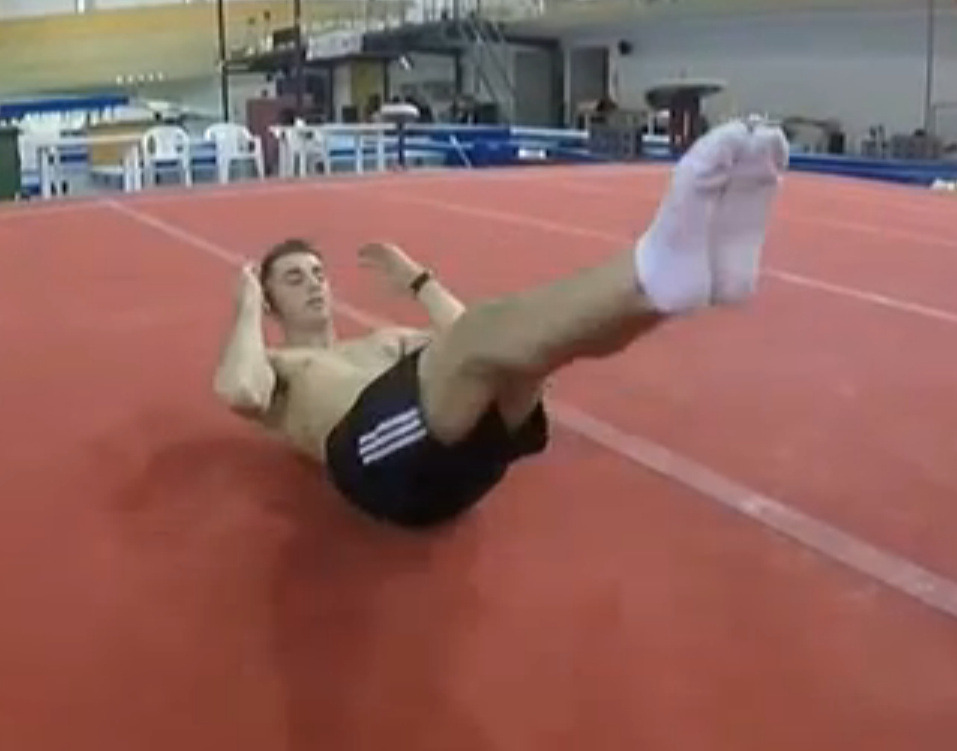Male Athletes (mostly) in socks : Gymnastics. Max Whitlock
