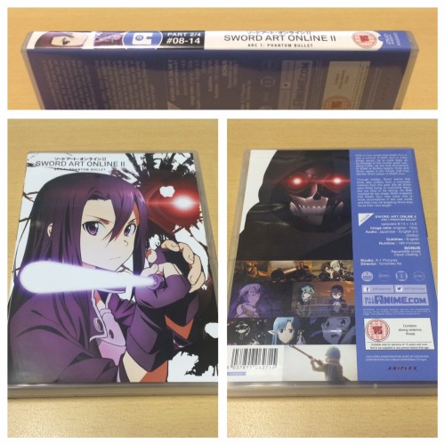 alltheanimeuk:  Looking forward to our release of Sword Art Online II: Part 2 on DVD? Here’s a glimpse of the finished product our on 28th December.Primary sleeve design (top set of images)Disc (bottom left image)Reversible sleeve design (bottom right