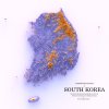 A shaded relief map of South Korea.
by @researchremora