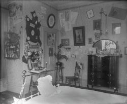 yesterdaysprint:  Man’s bedroom, Oakland,