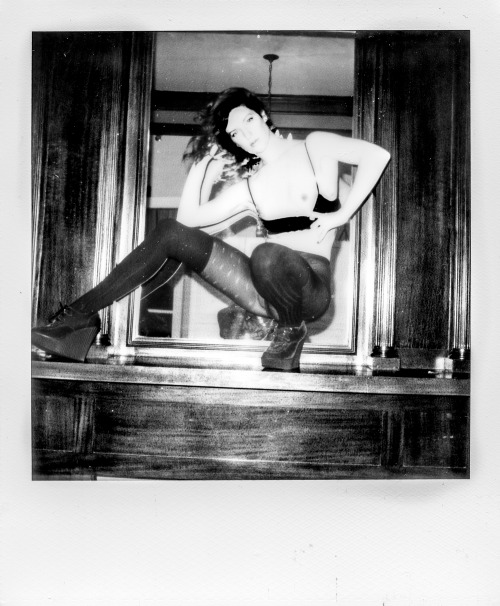 derekwoodsphotography: Katie West. Montreal. 2014. Polaroid.  Found a few lost polaroids in the bo