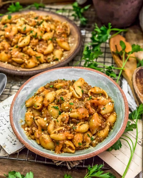 creamy lentils and shells