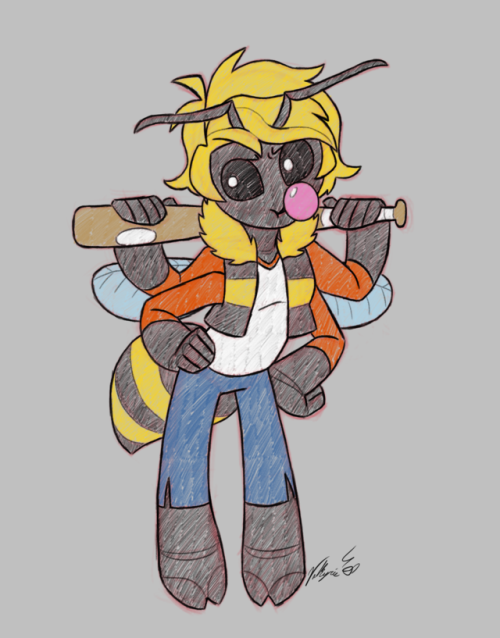 Daily Drawing 16: 30 day monster girl challenge; day 13, insect girloct. 13th, 2018