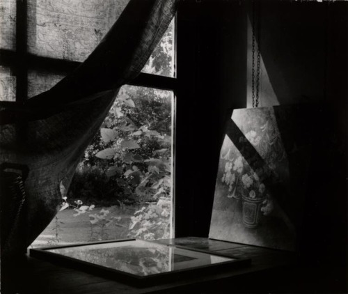 zzzze:Sam Mahl (1913 - 1992)“WINDOW WITH TWO PAINTINGS” CIRCA 1950’SGelatin silver