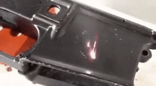 smexymacmilf4:  sixpenceee:  Laser etching a lower receiver. This is beyond cool. (Source)