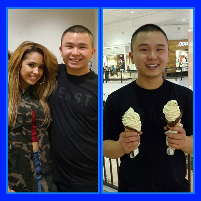 jasminev-news:  October 2nd: Jasmine with some fans at Macy’s in San Jose 