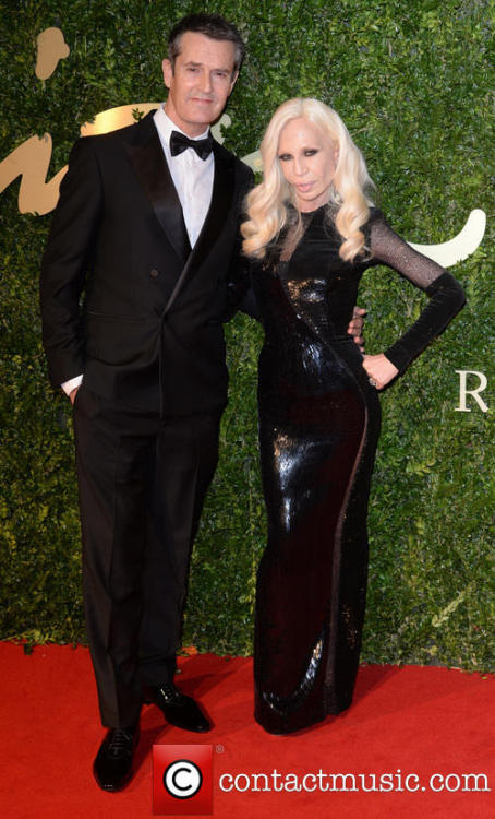 Donatella Versace and Rupert Everett - The 2013 British Fashion Awards held at the Coliseum - Arriva