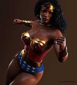 brown-princess: pink-triangle22:  lagonegirl:   This is AMAZING! The Artist is so incredibly talented. This may become everything to this little black girl who grew up believing Wonder Woman was an occupation she should grow up to be.  YAS  YES!!! 